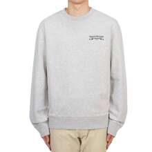 Maison Kitsuné Oars Regular Crew Sweatshirt Light Grey Melange