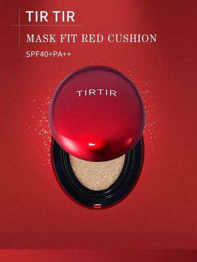 TIRTIR 红色气垫粉底液 气垫轻薄遮瑕持久轻盈半哑光 18g 17 白沙色