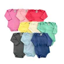 Plain Suedine Baby Body Kit 3 Pieces Boy, Girl And Neutral - 藍色 - 查看 2