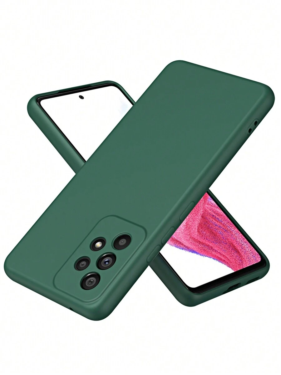 TPU glatte, seidig-weiche Flüssigsilikon Handyhülle - Schlank, weich, stoßfest, kompatibel mit iPhone, kompatibel mit Redmi Note, kompatibel mit OPPO, kompatibel mit Vivo, kompatibel mit Honor Smartphones - kamelienrot - Übersicht 1