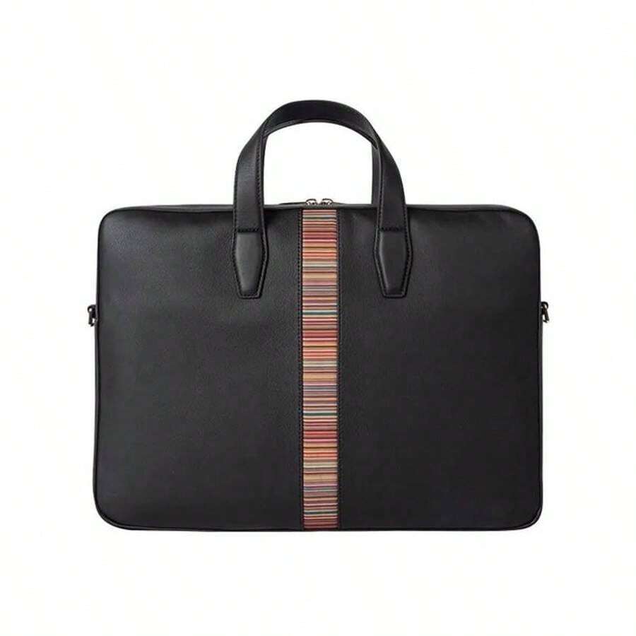 Paul Smith Signature Stripe Brief Case Black SHEIN USA