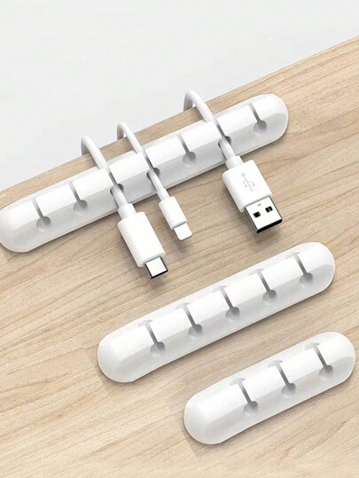 Phone Charging Cable Organizer, Wire Clips Holder For Desk, Data Cable Earphone Binder Desktop Tidy Accessories