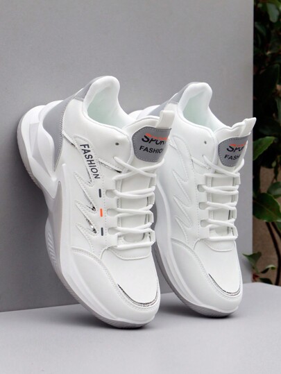 Men's Basketball Shoes, Comfortable High Top Breathable Non Slip Lightweight Lace Up Sports Shoes, Used For Training Running And Walking