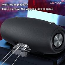 Zealot S67 无线扬声器，带肩带，户外，防水，便携式扬声器，具有响亮的立体声和震撼的低音，播放时间长达 40 小时。 - 黑色 - 查看 8