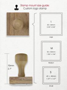 Customized Wooden Stamp, Fixed Pattern, Support Customized All Text, Suitable For Wedding Address, Anniversary And Gifts Back To School - Wood - View 9