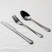 4sets/26pcs Stainless Steel High-End Tableware Set Knife, Fork And Spoon Set 24-Piece Western Steak Knife And Fork