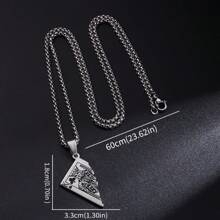 Mặt dây chuyền thẻ chơi bài nửa bằng thép không gỉ hình vua Poker Dây chuyền bằng thép không gỉ dành cho nam nữ Phụ kiện trang sức Lucky Spades - Thời trang - Xem 8