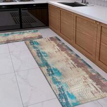 Pixel Kitchen Mat Set Kit 1 Fridge Mats + Non-Slip Sink - 彩色 - 查看 1