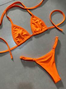Women's Athens Suplex Curtain Bikini With Regulator - 橘色 - 查看 2