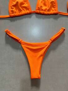 Women's Athens Suplex Curtain Bikini With Regulator - 橘色 - 查看 4