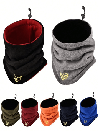 1pc Winter Camping Cycling Fleece Neck Gaiter Ski Tube Scarf, Snowboard Half Face Mask Face Cover For Men & Women, Outdoor Cold-Proof Collar