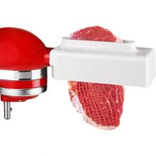 Meat Tenderizer Attachment For KitchenAid – Meat Tenderizer Machine For All KitchenAid And Cuisinart Stand Mixers, Meat Tenderizer With Stainless Steel Gears - White - View 1