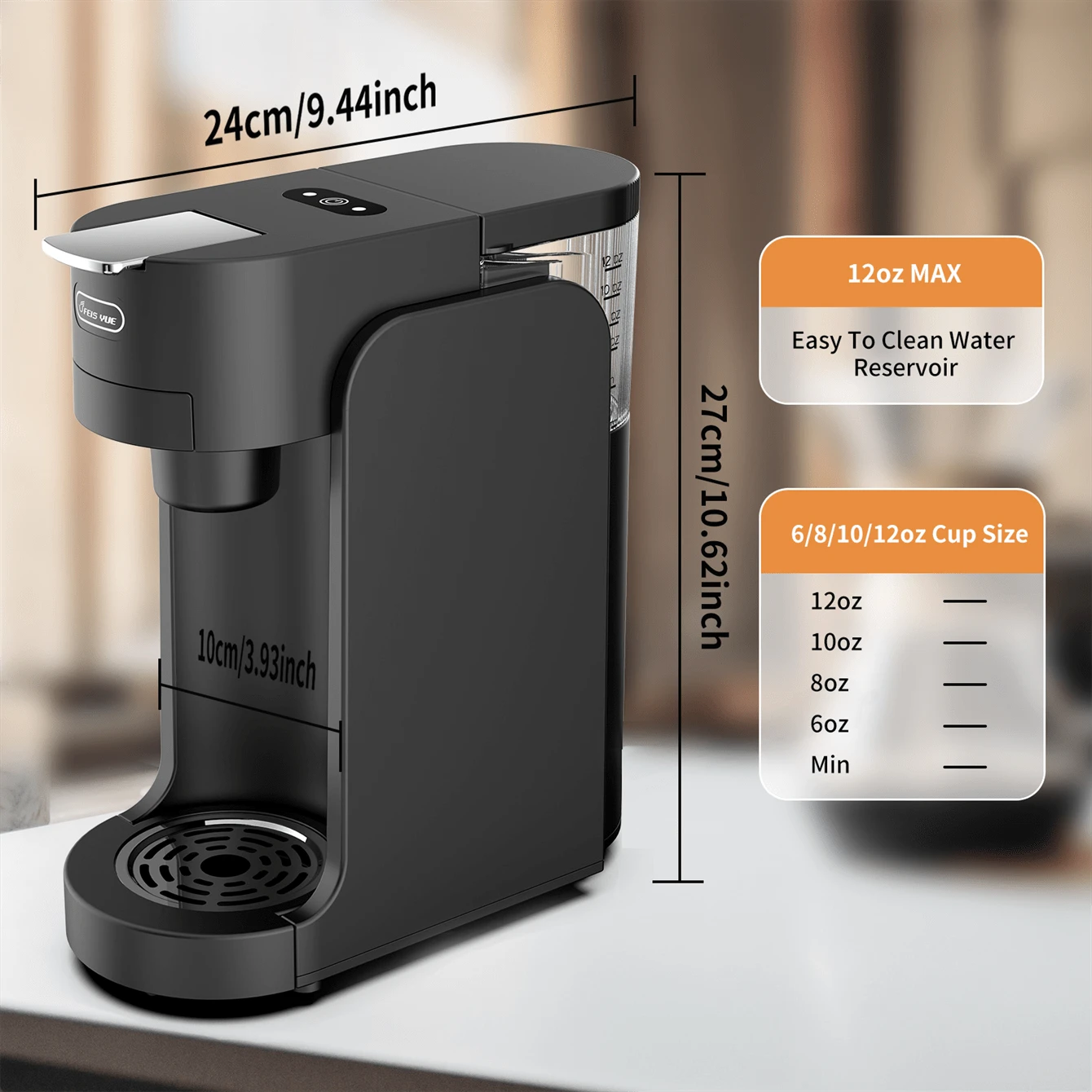 Coffee Maker 4In1 Capsule Coffee Machine Fully Automatic Small Size