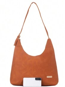 Women's Large Half Moon Shoulder Bags Crossbody Bags - 駝色 - 查看 3