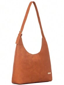 Women's Large Half Moon Shoulder Bags Crossbody Bags - 駝色 - 查看 2
