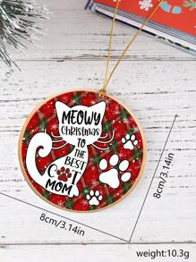 1 đồ trang trí bằng acrylic in hình bàn chân mèo dễ thương, "Meowy gửi mẹ mèo tuyệt vời nhất", đồ trang trí treo cây, cửa sổ, lò sưởi, trang trí sân vườn, quà tặng, trang trí nhà cửa, trang trí phòng, trang trí tường - Nhiều màu - Xem 5