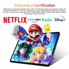 Tablet PC Blackview Tab18 con display da 12 pollici 2000x1200, CPU octa-core Heilo G99, 8+8 GB di RAM, 256 GB di ROM con espansione per scheda Micro SD da 1 TB, supporto LTE, tablet Android 13 Dual SIM, batteria da 8800 mAh con versatile porta Type-C, fotocamere posteriori da 8 MP+16 MP. - Spina tipo C UE (220-240 V) - Visualizzare 8