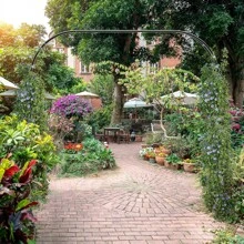 BriSunshine Rosenbogen Torbogen, Gartenbogen aus Metall 240x240cm, 1,2m 1,8m 2,4m DREI Verstellbare Breiten, Rosenbögen für Rosen und Kletterpflanzen, Freistehend Rosengestell für Garten Dekoration