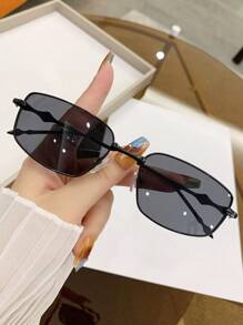 1 chiếc kính mát thời trang thường ngày phong cách Y2K kim loại nhỏ Unisex, phụ kiện thời trang đường phố cho ngày lễ bãi biển dành cho phụ nữ - Nhiều màu - Xem 22