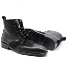 Bostonian Boot Men Gentleman Chelsea Boot Suede Leather - 酒紅色 - 查看 4