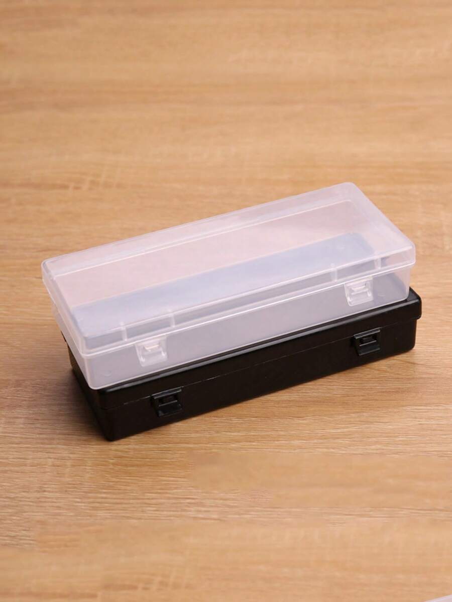 1 件矩形透明塑料珠宝包装盒，电子元件展示盒，珠宝零件分类收纳盒 - 無色 - 查看 1