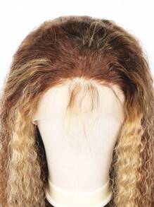 渐变色蕾丝前假发 人发 13x4 蜂蜜金色 180 密度 4/27 深波浪蕾丝前假发 假发 人发 预拔婴儿头发 - S4/27 - 查看 5