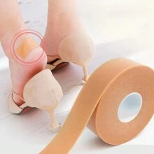 Kit 2 Fitas adesiva transparente Protetor de calcanhar e tendão de Aquiles para sapato, sapatilha e sandálias 5 Metros - Bege - Visão 3