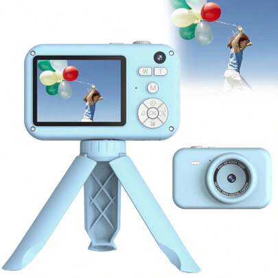 Kids Selfie Camera Toys For Girls Age 3-9, Digital Video Camera Toy With Protective Cover,Christmas Birthday Festival Gifts For 3-9 Year Old Girls Boys