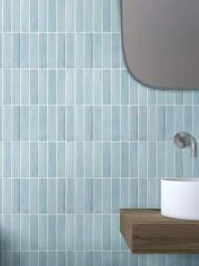 COMMOMY 3D Green Tile Stickers, 3D Mosaic Peel And Stick Wall Tiles, Matte, Water And Mold Proof, Thicker Design, 30 X 30cm, For Kitchen Backsplash, RVs, Renters Wall Decor, Bedroom Decor, Pink Room Decor