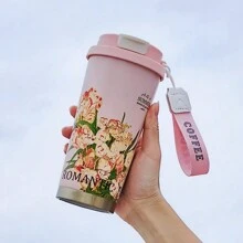 1 件 500ml/16.9oz 双饮咖啡杯，高品质不锈钢真空保温杯带吸管，男女皆宜，适合户外和车辆返校 - 彩色 - 查看 13