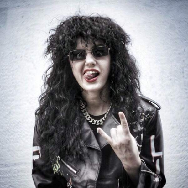 Men's Rock Wigs, Black Synthetic Wigs Long Curly, Halloween Wigs, Get Ready To Rock Out With This Classic Rock Hairstyle