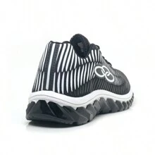 Sports Shoes Gym Outdoor Walking Comfortable New Unisex Running Shoes - 黑與白 - 查看 2
