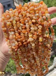 1 Package 100/200pcs Natural Stone Agate Crystal Asymmetrical Semi-Precious Stone With Shaped Loose Beads Perforated Gravel DIY Bracelet Necklace Earrings Jewelry Making Accessories