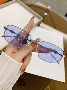 1 chiếc kính mát thời trang thường ngày phong cách Y2K kim loại nhỏ Unisex, phụ kiện thời trang đường phố cho ngày lễ bãi biển dành cho phụ nữ - Nhiều màu - Xem 17