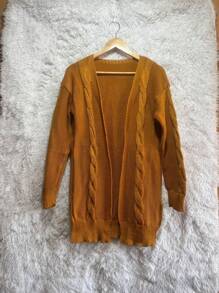 BRAIDED COAT FR222 - 黃色 - 查看 2