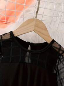 Tween Girl Stylish Spring/Fall Long-Sleeved Dress For Halloween, The Ideal Gift For A Little Princess - Multicolor - View 3