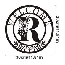 1 tấm kim loại trang trí, mặt dây chuyền nghệ thuật treo tường bằng kim loại thiết kế chữ cái cổ điển, đồ trang trí treo tường, nghệ thuật hình bóng rỗng sáng tạo, trang trí nhà trong nhà, nghệ thuật treo tường cho vườn, đồ thủ công mỹ nghệ bằng kim loại, quà tặng lễ hội, trang trí nhà, trang trí phòng, quà tặng trang trí tường sinh nhật tốt nghiệp - màu đen - Xem 27