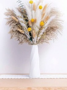 1 件塑料花瓶，客厅装饰花瓶，防掉落花瓶，人造花瓶，高品质北欧风格现代装饰圆形塑料花瓶，家居装饰，花瓶，中心装饰，桌面装饰，圣诞礼物 - 彩色 - 查看 4