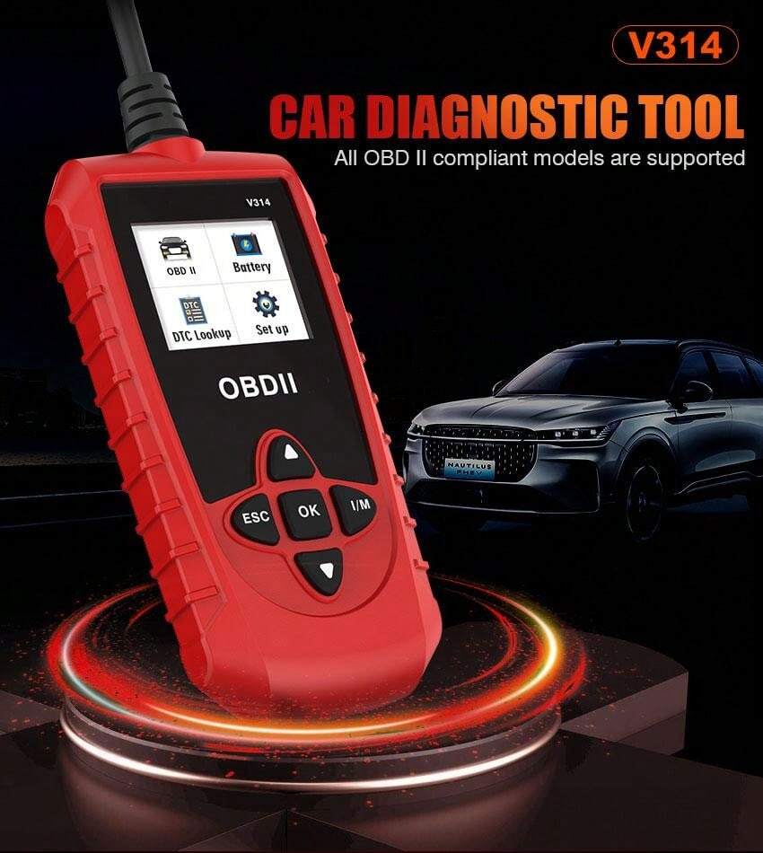 V314 Scanner OBD2 profissional e ferramenta de diagnóstico - Leitor de ...