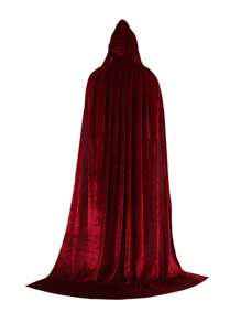 1 chiếc áo choàng nhung trùm đầu phù thủy ma cà rồng quỷ trang phục hóa trang Halloween sân khấu tiệc cosplay đạo cụ - nhiều màu - Xem 10