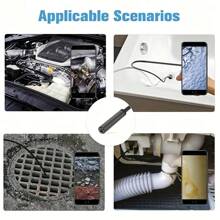 Industrial Video Inspection Camera With 2M/78.7in Rigid Cable, Borescope Camera With 7mm Adjustable Flexible Cable, Android Type With USB Type C Connection For Inspections - 2 Meters / 78.7 Inches - View 3