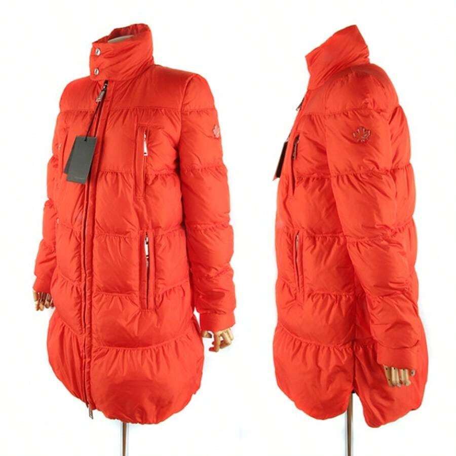Dsquared2 Acolchado largo con cremallera en color naranja Moda de