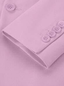 Chaqueta de traje rosa para hombre, corte slim, moda, negocios - Rosa - Ver 6