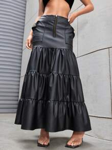 Women Skirts - màu đen - Xem 3