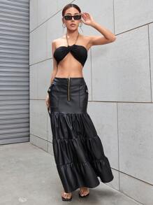 Women Skirts - màu đen - Xem 5