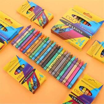 6/8/12/24 Colors Student Graffiti Bathroom Mini Crayon Push Pull Crayon Puzzle And Odorless Water Based Painting Water Washed Crayon Halloween Christmas Thanksgiving Festival Gift