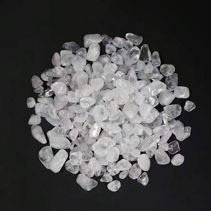 100g/Pack Natural Quartz Crystal Chips, Polished Asymmetrical Shaped