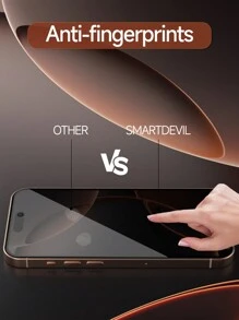 Bộ 3 miếng dán màn hình cường lực chống nhìn trộm toàn màn hình, tương thích với iPhone 16 Pro Max/16 Pro/16/16 Plus, 15 Pro Max/15 Pro/15/15 Plus, 14/14 Pro/14 Pro Max, 13/13 Pro/13 Pro Max, 12/12 Pro/12 Pro Max, 11/11 Pro/11 Pro Max, X/XS/XR/XS Max, 7/8/6/6S, 7 Plus/8 Plus/6 Plus/6S, chống nước, chống sốc, chống rơi, chống trầy xước, chống bám vân tay. - màu đen - Xem 4