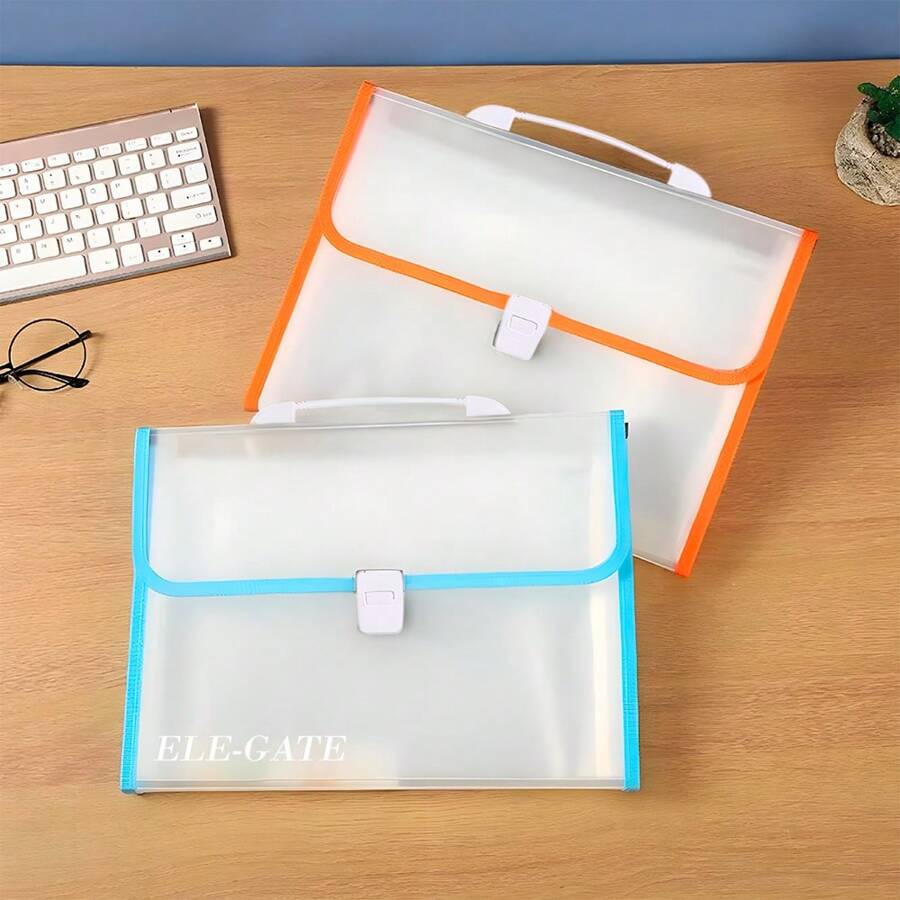 Folder Plástico Repelente al Aguas Tipo Maletín con 12 Separadores ...