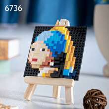1 Painting Building Blocks, DIY Painting Building Blocks, Starry Sky, Girl, Waves, Mountains, Building Blocks, Birthday Gift, Painting Enthusiasts Desktop Decor, Living Room Decor, Office Desk Ornament - Multicolor - View 14